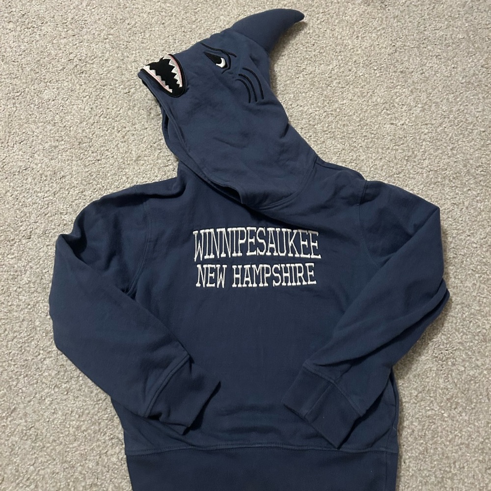 Shark Hooded Sweatshirt Winnipesaukee NH